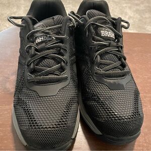Black Athletic Shoes with Rugged Soles